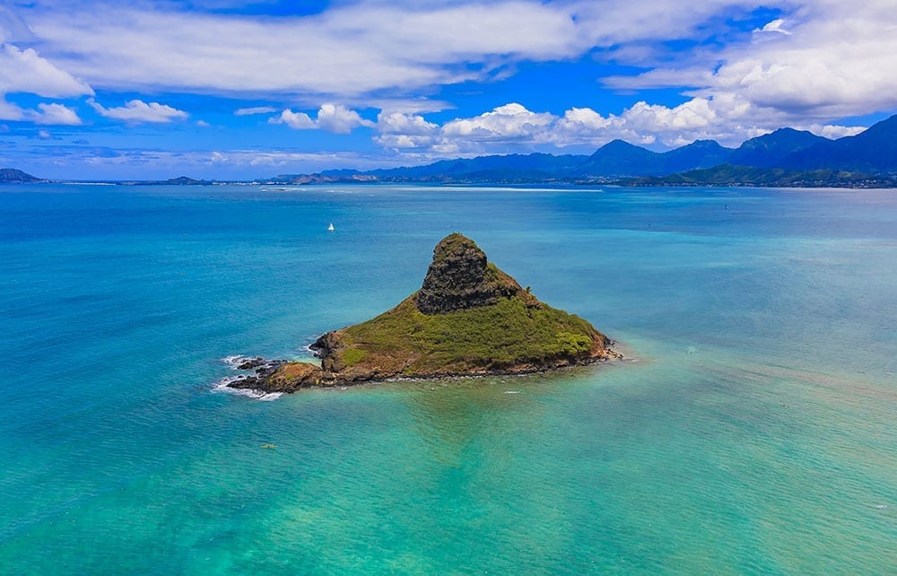 Chinamans Hat island in hawaii