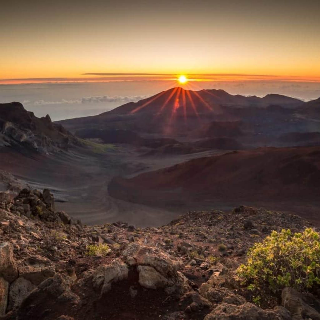 Sunrise over haleakala as seen on Polynesian Adventure Tours & Activities