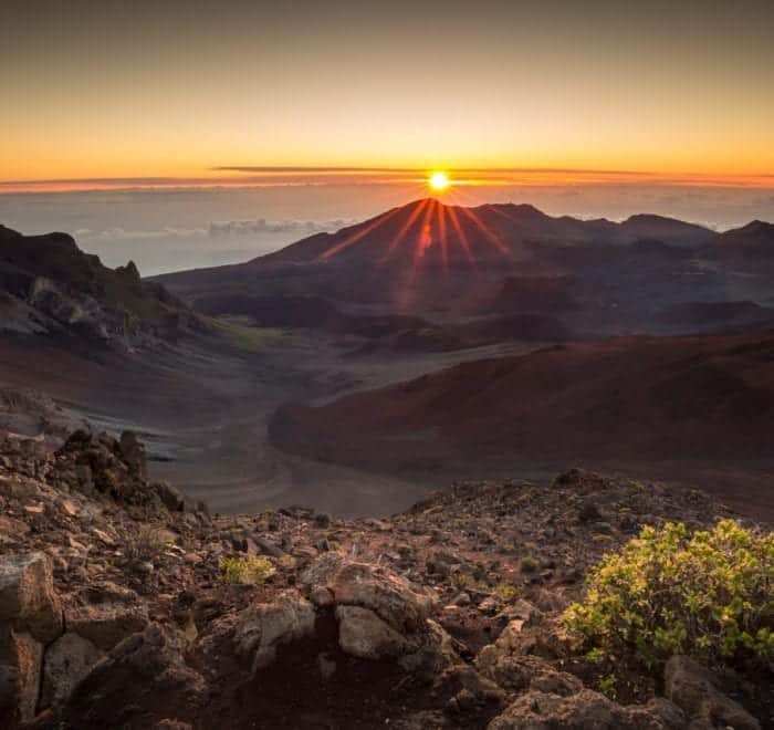 Sunrise over haleakala as seen on Polynesian Adventure Tours & Activities